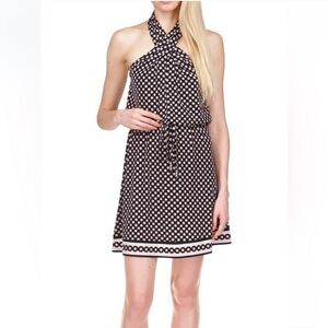 HP🎉 Michael Michael Kors Polka Dot Halter Blouson Dress